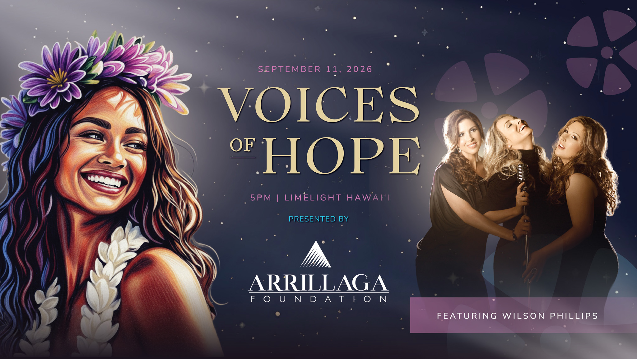 Voices of Hope, September 11, 2026 presented by The Arrillaga Foundation