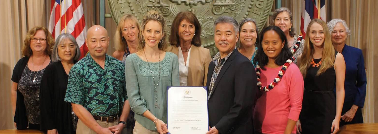 Governor Ige Proclaims January Human Trafficking Awareness Month